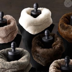 Ivory Luxe Faux Fur Infinity Scarf
